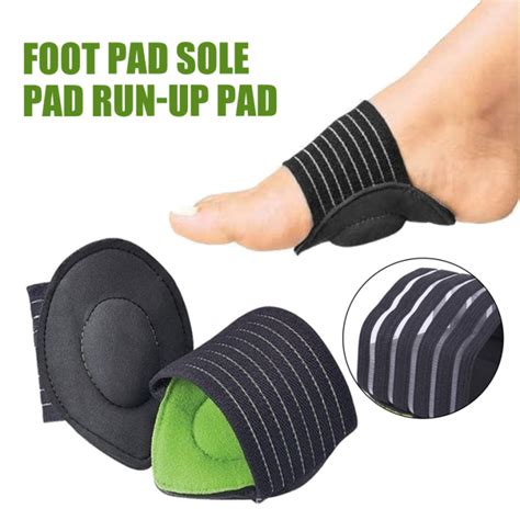Feet Heel Pain Relief Plantar Fasciitis Insole Run Up Pad Feet Sole