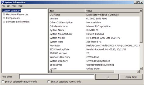 Run Command For System Information In Windows 7 8 And 10