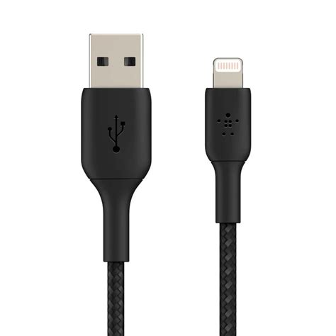 Belkin Boost Charge 1m Lightning To Usb A Braided Cable Black