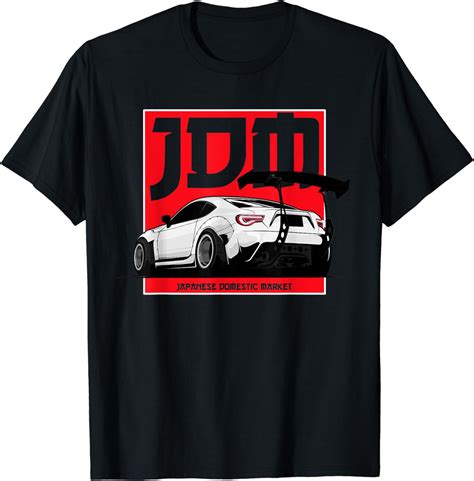 Jdm Automotive Apparel Racecar Tuning Wear Motorsport Auto T Shirt