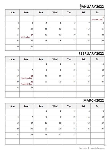2022 Calendar Templates Images Tipsographic 2022 Three Month Calendar