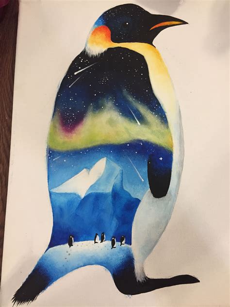 Penguin Painting Penguins Painting Animals