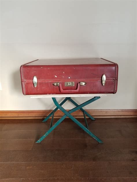 Vintage Suitcase Table Suitcase Side Table Upcycled Vintage Etsy