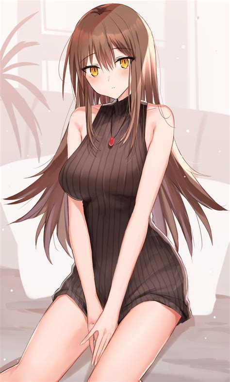 Kinona Original Commentary Request Highres 1girl Bare Shoulders