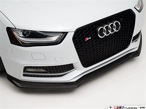 ecs news ecs carbon fiber front lip spoiler audi b8 a4 s line