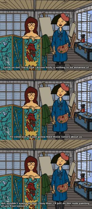 Come On Out Daria The Cartoon Body Is Nothing To Be Ashamed Of IfI Come