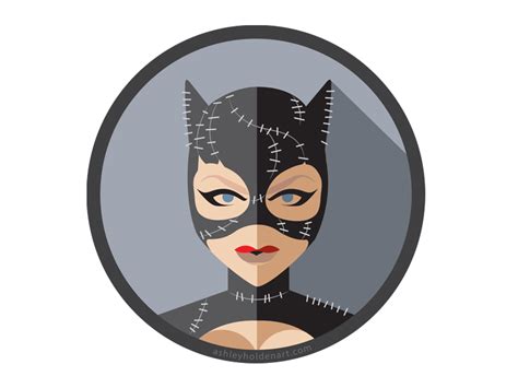Catwoman Flat Icon Superhero Challenge By Holden Hammond On Dribbble