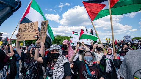 In Washington Hundreds Take Part In Pro Palestinian Protests The New