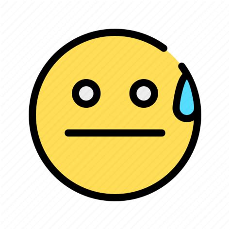 Awkward Oops Drop Emoji Expression Face Emoticon Icon Download