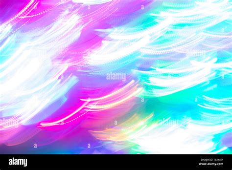 Abstract Luminous Background Of Bright Neon Glowing Lines Stock Photo