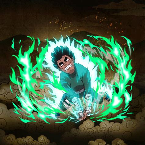 An Animated Image Of A Man With Green Fire Around Him