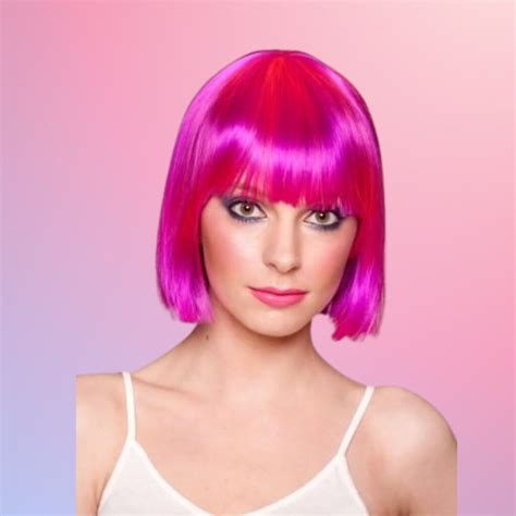 short pink wig quality short bright pink wigs buy online uk