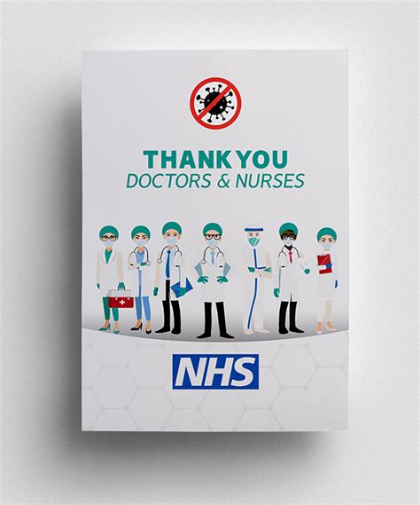 Thank You To Nhs Free Colourful Posters Graphic Design Junction