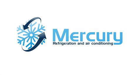 Modern Professional Air Conditioning Logo Design For Mercury