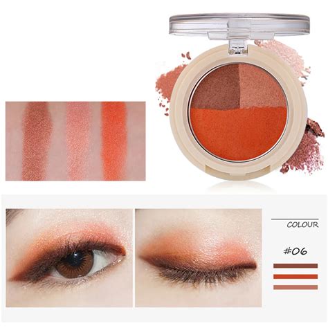 3 Colors Women Cosmetic Makeup Neutral Nudes Warm Eyeshadow Palette