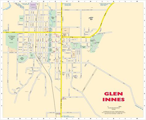 Glen Innes New England North West Nsw Maps Street Directories