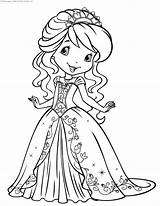 Strawberry Shortcake Coloring Pages Princess Timeless Miracle sketch template
