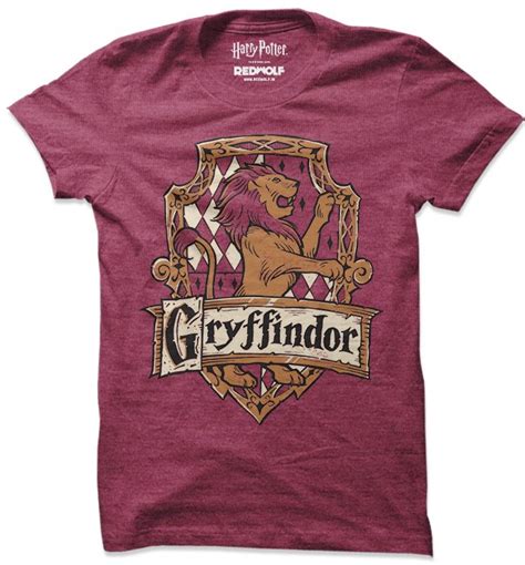 Gryffindor Crest T Shirt Official Harry Potter Merchandise Redwolf