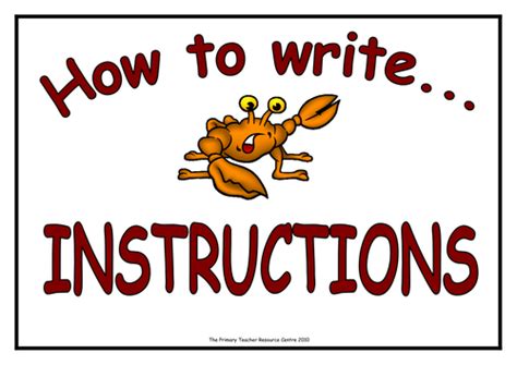 How To Write Instructions Display And Poster Pack Teaching Resources