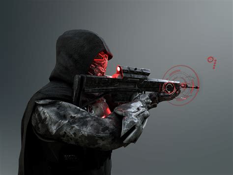 3d Model Sci Fi Sniper Soldier Vr Ar Low Poly Rigged Cgtrader