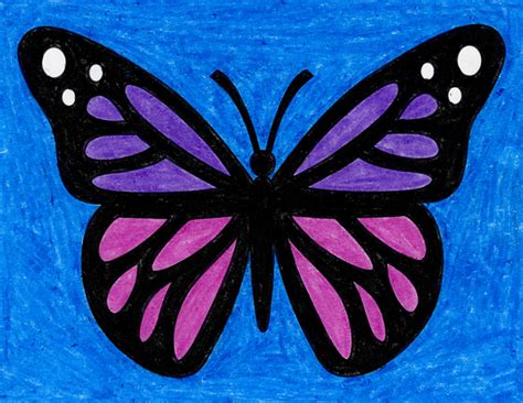 Simple Easy Butterfly Drawing For Kids Its A Simple Method Yet It