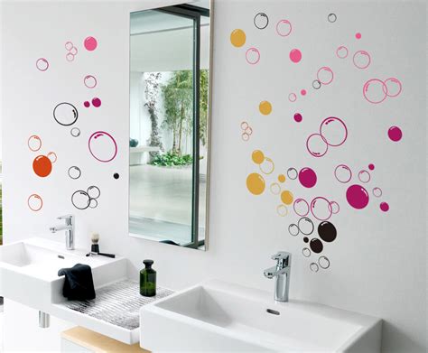 90x Bubbles Bathroom Vinyl Wall Stickers Shower Door Home Diy Wall Art Decal Ebay