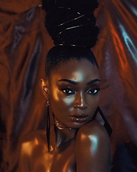 Ebony Model Portrait Examples Beautiful Dark Skinned Women Beautiful Dark Skin Black Girl