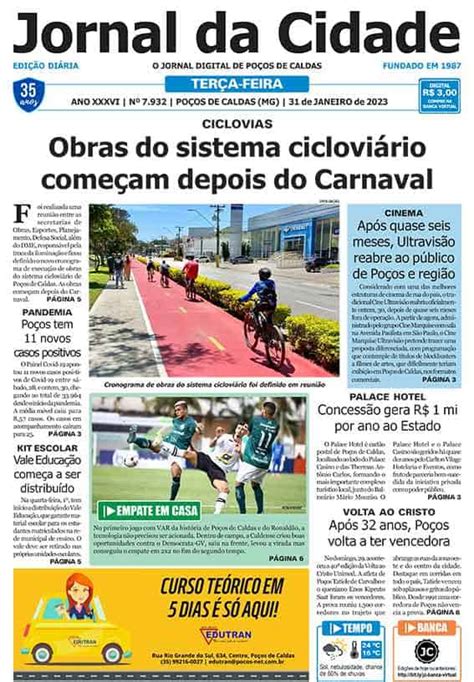 Jornal Da Cidade 31 De Janeiro De 2023 Jornal Da Cidade Notícias De