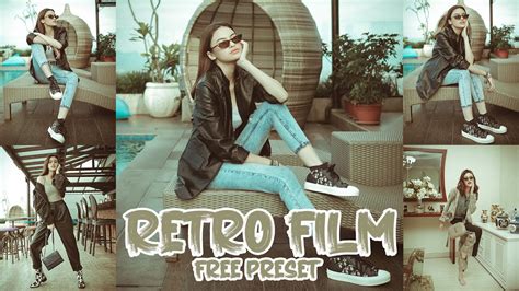 With the help of this preset, you'll give your portraits a grittier feel and you can apply it with a similarly to other lightroom presets, this collection of presets will add a warm retro look to your photos. Retro Film Preset Lightroom Mobile | Free Preset DNG - YouTube