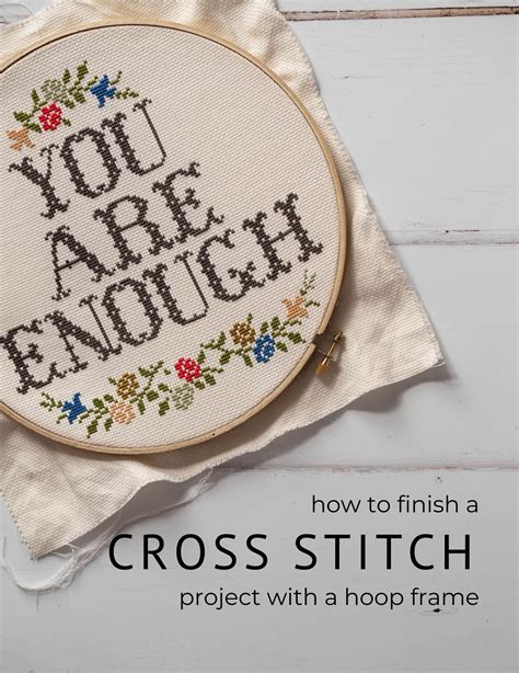 How To Finish A Cross Stitch Project In An Embroidery Hoop Ysolda Ltd