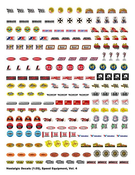 164 Scale Slot Car Decals