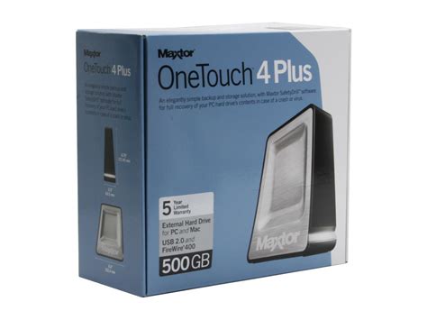 Maxtor Onetouch 4 Plus 500gb Usb 20 Firewire400 35 External Hard