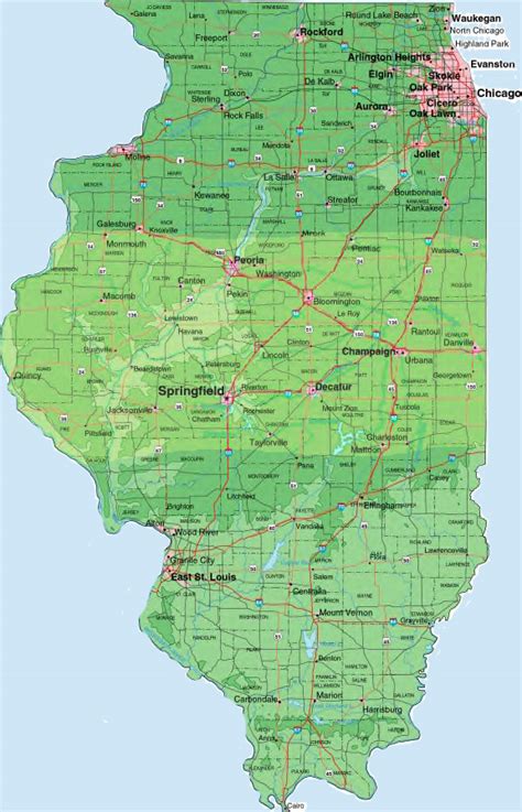 Map Of Central Illinois Towns