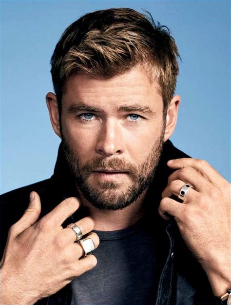 Chris Hemsworth Suits Up For Dapper Prestige December 2014 Cover Photo