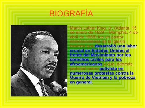 Martin Luther King Jr Biografia Corta Biografia De Martin Luther King