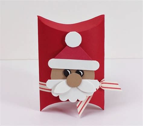 Santa Pillow Box By Gailas Paper Crafts Cricutmade Xmas Crafts