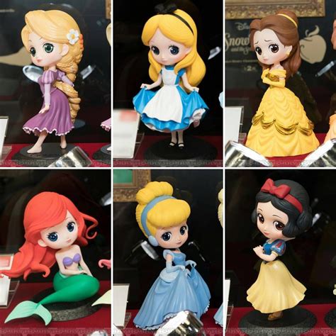 Q Posket Disney Characters Petit Ariel Cinderella Pocahontas Figure Set