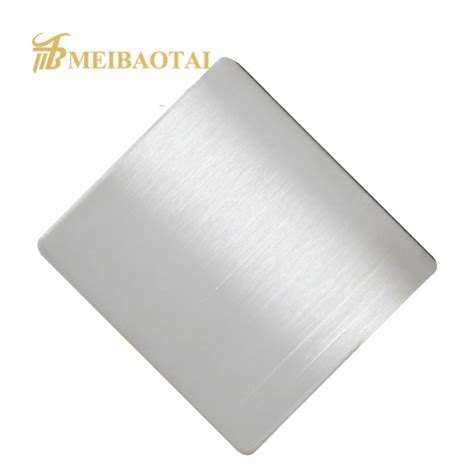 Hairline No4 Stainless Steel Sheet Decorative Plate Foshan Meibaotai