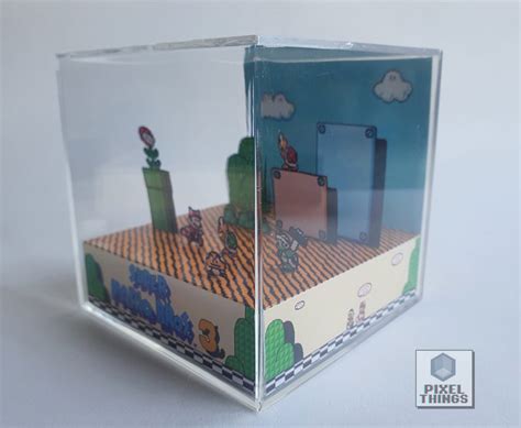 Super Mario Bros 3 Nes Cube Diorama Etsy