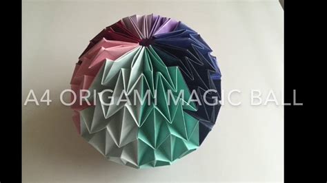 8 Piece Origami Magic Ball Youtube