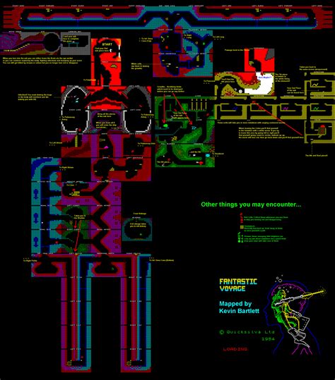 Zx Spectrum Games Fantastic Voyage Mapa