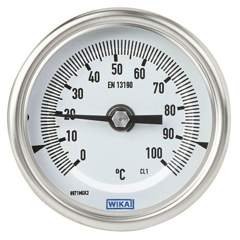 Wika Model Tg54 Bimetal Thermometer Process Version Per En 13190