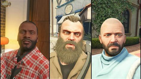 The Many Looks Of Franklin Trevor And Michael Gta 5 Youtube