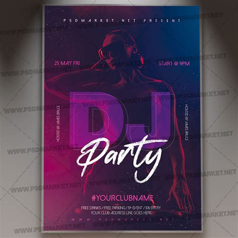 Download Dj Party Template Flyer Psd Psdmarket