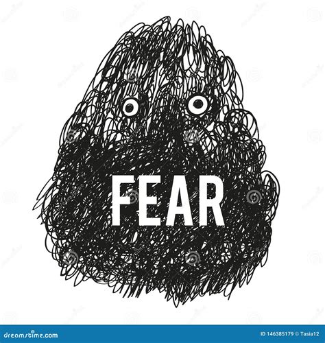 Fear Monster Illustration Vector Stock Image Image Of Disorder