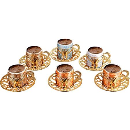 Amazon Com Turkish Coffee Cup And Saucer Sets Pieces