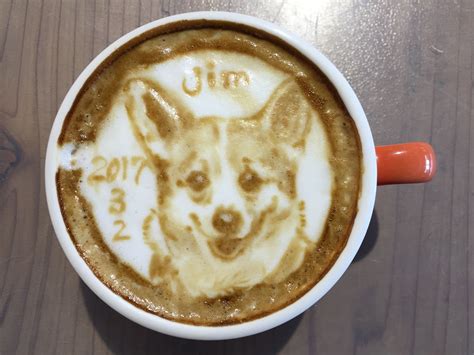 Latte Art Of Dog Coffee Made By Jimmy Chen Jimstudio Changhua