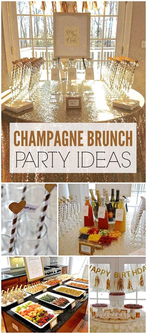 Gold And Champagne Birthday Champagne Brunch Catch My Party