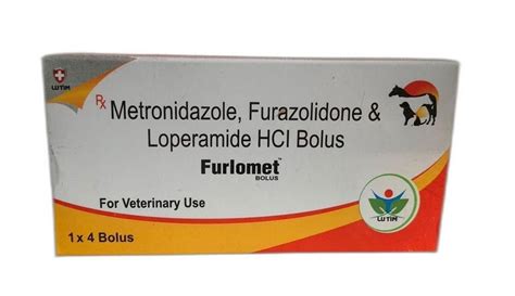 Metronidazole Furazolidone Loperamide Hcl Bolus For Veterinary Use