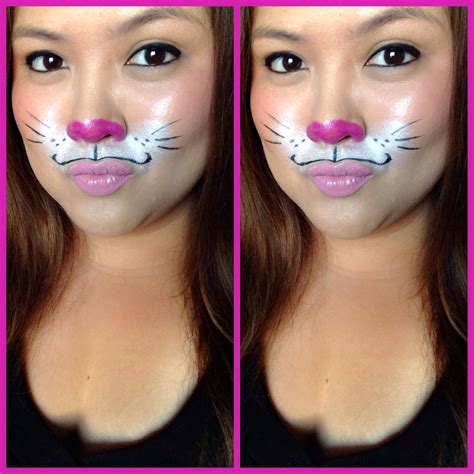 Bunny Rabbit Make Up Bunny Halloween Makeup Bunny Makeup Bunny Face